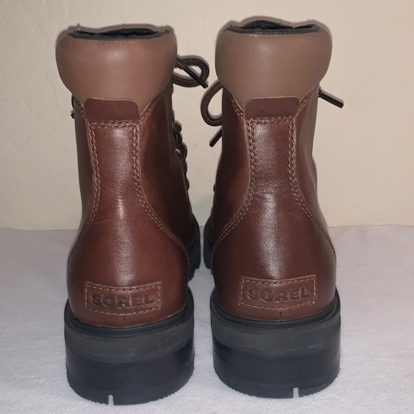 SOREL LENNOX LACE BRAND NEW SIZE 10.5 GORGEOUS LEATHER WATERPROOF BOOTS - Picture 4 of 14